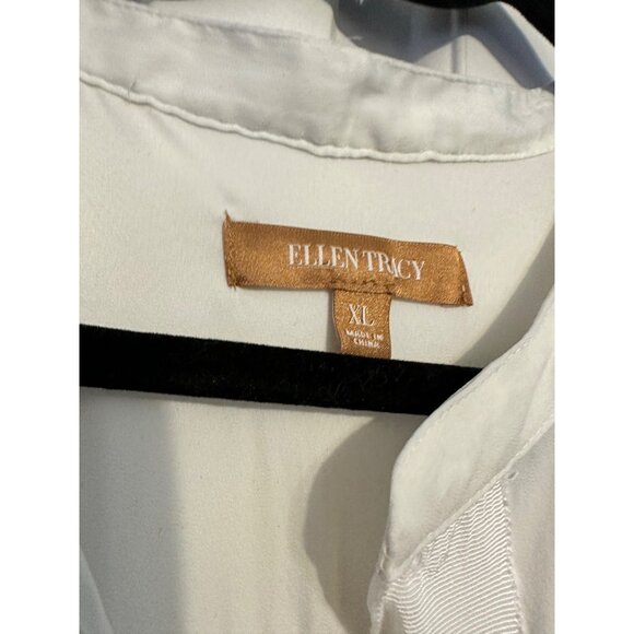 Ellen Tracy Affinity‎ blouse in chalk white XL - Picture 6 of 10
